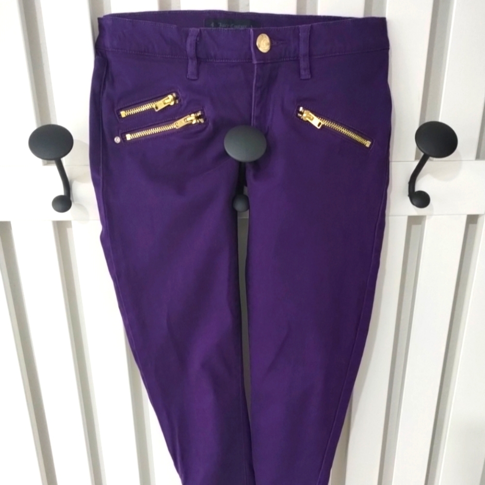 Women's Juicy Couture Skinny Size 25 Purple Denim Jeans New Without Tags